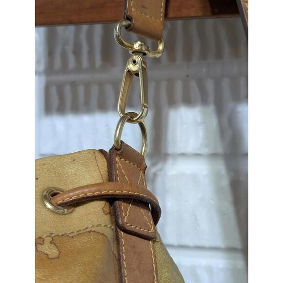 Alviero Martini Vintage Italian Map Print XL Drawstring Bag - Picture 7 of 15